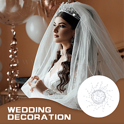 Прозрачный пластиковый двухконусный кулон для торта&nbsp;FIND-WH0126-341