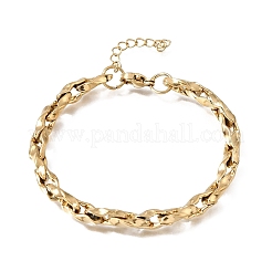 Pulseras de cadena de eslabones ovalados retorcidos de acero inoxidable 304 de 5.5 mm para hombre y mujer.&nbsp;SA-CBAB767-17C-G