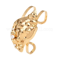 Браслеты-манжеты из нержавеющей стали 304 для женщин&nbsp;BJEW-A049-04F-G