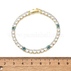 Bracelets à maillons et breloques en laiton émaillé&nbsp;BJEW-Z094-02G-01A