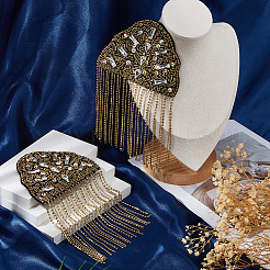 2 шт. фетровые эполеты со стразами&nbsp;AJEW-FH0006-66A