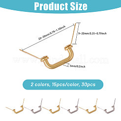 30 шт. двухцветные ручки для ящиков из цинкового сплава FIND-GL0001-96