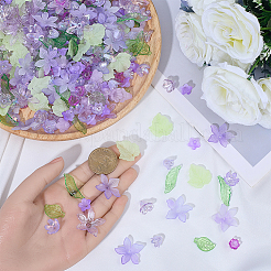 Наборы для самостоятельной сборки цветочных листьев&nbsp;DIY-BM0001-12C