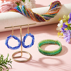 23 brins 23 brins de perles de verre électrolytique de couleurs&nbsp;EGLA-TA0013-80C