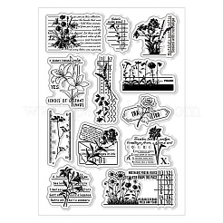 Sellos transparentes de plastico pvc&nbsp;DIY-WH0631-0564