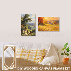 Cadre en bois pour peinture à l'huile&nbsp;DIY-WH0671-376A