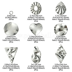16 pendentif en acier inoxydable de style 201&nbsp;DIY-FS0005-37P