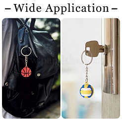 5 шт. 5 стиля пластиковые брелки из ПВХ&nbsp;KEYC-TA0001-48