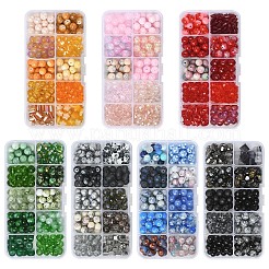 260 шт. 10 вида стеклянных бусин для запекания&nbsp;DGLA-YW0001-49