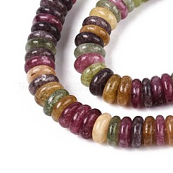 Окрашенные природные белый нефрит бисер пряди&nbsp;G-T142-6mm-05C