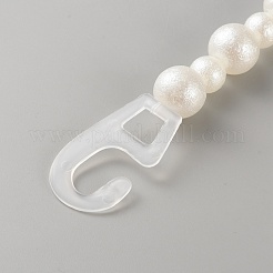 Ремни для сумок с круглыми бусинами из искусственного жемчуга&nbsp;PURS-WH20002-01