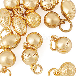 14pcs 7 Arten Messinganhänger&nbsp;KK-TA0008-46
