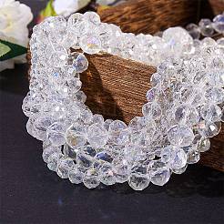 10 нить 4 стилей гальванические стеклянные бусины нити&nbsp;EGLA-SZ0001-15