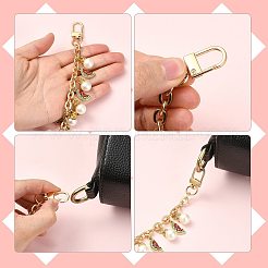 4 pz 4 stili lega strass con perline acriliche ciondolo catena cavo borsa catene decorative&nbsp;HJEW-FS00060-01