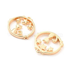 Латунные микро проложить кубического циркония подвески&nbsp;KK-E090-38G