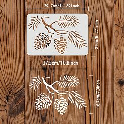 Wiederverwendbare Zeichenschablonen aus Kunststoff&nbsp;DIY-WH0202-312