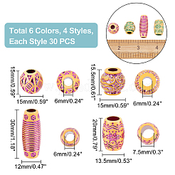 120шт 24 стильные бусины из смолы&nbsp;RESI-CA0001-21