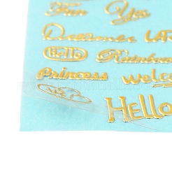 Латунные самоклеящиеся наклейки с картинками&nbsp;DIY-C059-01C