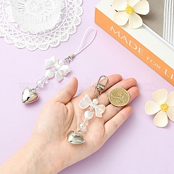 2 шт. подвесные украшения из искусственного жемчуга и акрила из АБС-пластика&nbsp;HJEW-YW00300