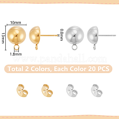 Boucles d'oreilles à tige en acier inoxydable 304&nbsp;STAS-UN0012-12