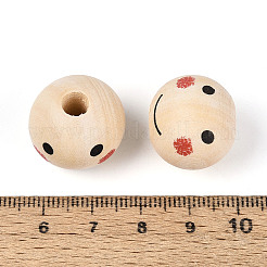 Bedruckte Schima Holzperlen&nbsp;WOOD-T033-02D