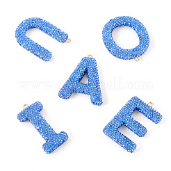 5 Stück 5 Stile handgemachte große Anhänger aus Polymer Clay mit Strassen&nbsp;FIND-BT0001-39F