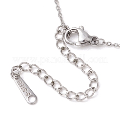 Collane con ciondolo a forma di costellazione e chip di peridoto naturale&nbsp;NJEW-JN05084-06