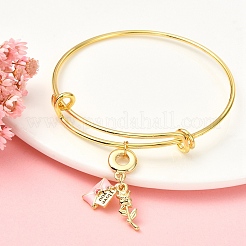 1 шт. День святого Валентина латунные прозрачные кубические цирконии макияж европейские подвески-шармы&nbsp;KK-YW0002-59A