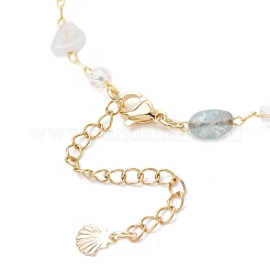 4 bracciale a maglie in morganite naturale&nbsp;BJEW-JB12116