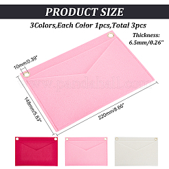 3 шт. 3-цветный шерстяной фетровый органайзер для кошелька&nbsp;FIND-WR0006-58