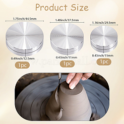 3 шт. 3-х стилей алюминиевый поворотный поднос для стола FIND-SP0004-52