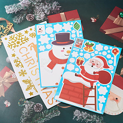 204 x statische Weihnachtsaufkleber aus PVC.&nbsp;DIY-TA0014-49A