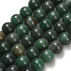 Природные африканские нефритовые бусы пряди&nbsp;G-F820-K02-10mm