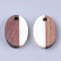 Pendentifs en bois de résine et de noyer&nbsp;RESI-S358-30I