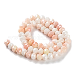 Стеклянные бусины с гальваническим покрытием &nbsp;LAMP-S068-02H