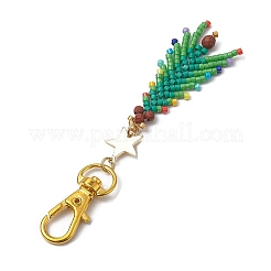 Decorazione pendente con perline in vetro per albero di Natale&nbsp;HJEW-MZ00070
