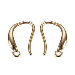 Ganci di orecchini in ottone&nbsp;X-KK-G365-15G