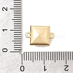 Verbindungsstück-Anhänger aus Messing mit Mikropavé und klarem Zirkonia und Glas&nbsp;KK-N289-15G