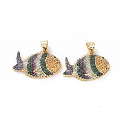 Латунные микропаве прозрачные подвески с фианитом&nbsp;ZIRC-F135-03G-04