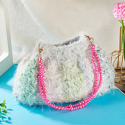 АБС-пластик имитация жемчужных бусин цепочки удлинители сумок цепи&nbsp;HJEW-TAC0090