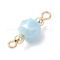 Круглые стеклянные подвески-соединители с гранями&nbsp;PALLOY-JF04611