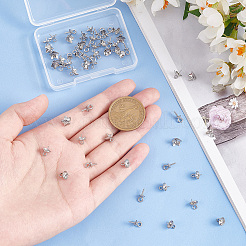 60 stücke 3 stil 304 edelstahl tasse perle peg kautionen pin anhänger&nbsp;STAS-UN0029-69