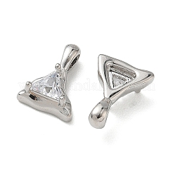 Pendentifs en laiton zircon cubique transparent&nbsp;KK-C259-01P
