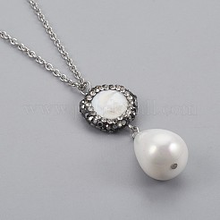 Colliers à pendentif perle&nbsp;NJEW-JN02286