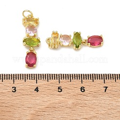 Латунные микро проложить кубического циркония подвески&nbsp;KK-H259-12A-G02