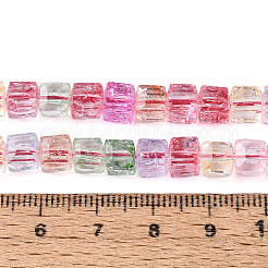 Хрустящие прозрачные стеклянные бусины нити&nbsp;GLAA-N062-6mm-11