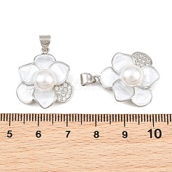 Pendentifs en laiton zircon cubique transparent&nbsp;KK-CBA6A75-53C-P