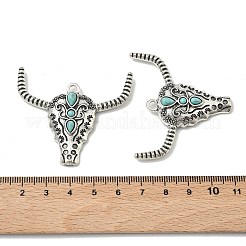 Богемные синтетические бирюзовые подвески в виде коров&nbsp;FIND-Z112-01AS