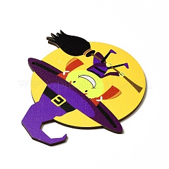 Большие подвески из дерева с односторонним принтом WOOD-I010-09B