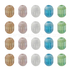 50шт 5 цвета прозрачные гальванические стеклянные бусины нити&nbsp;EGLA-YW0001-36